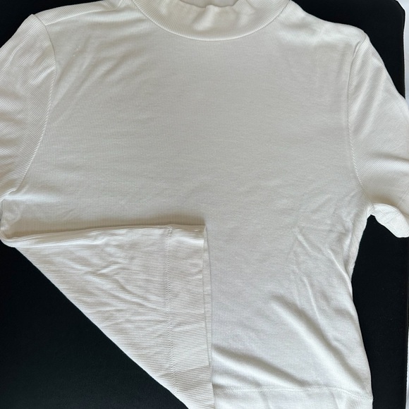 Babaton White Ribbed Tee - Picture 3 of 5